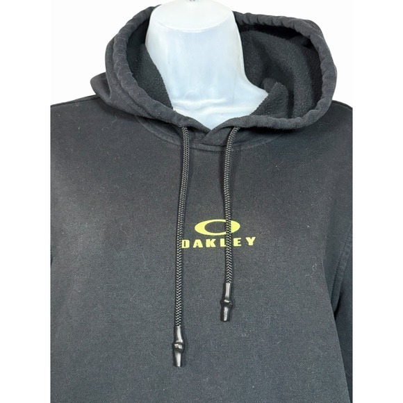 Oakley Custom Fit Black Hoodie Pullover Logo Sweatshirt Men's Large - Picture 5 of 13